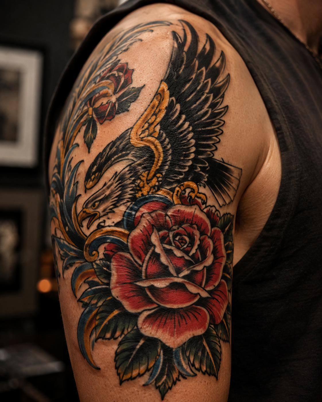 Traditional color tattoo