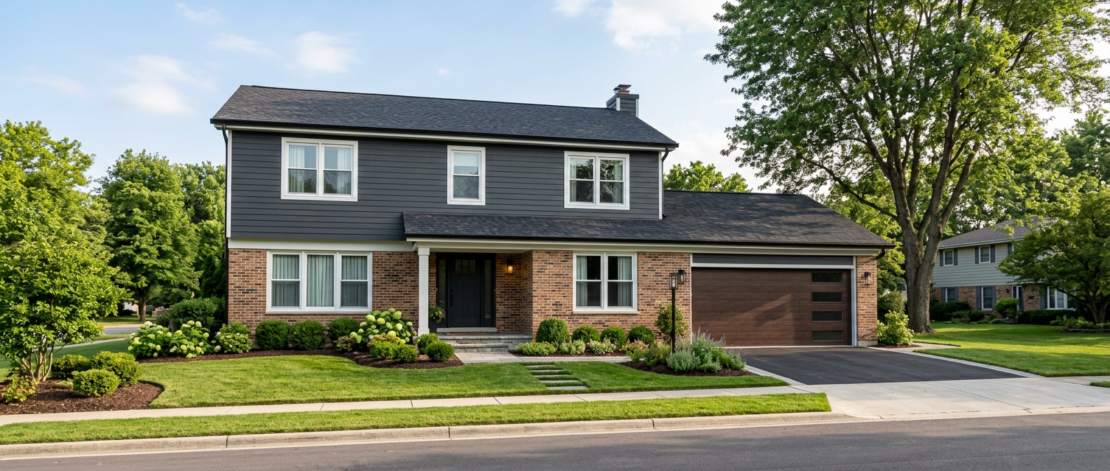 Two story contemporary sample home