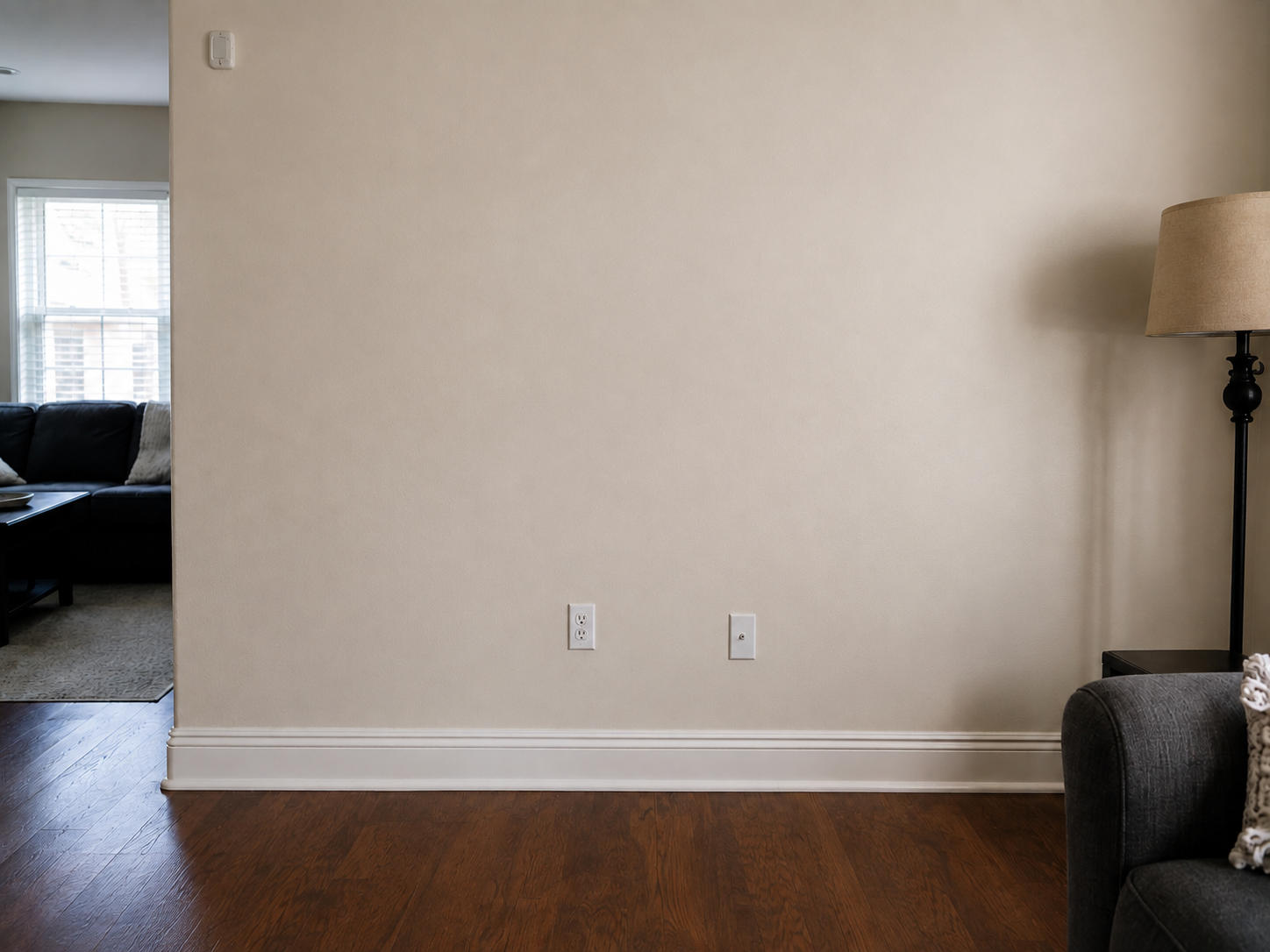 Drywall after completed handyman repair
