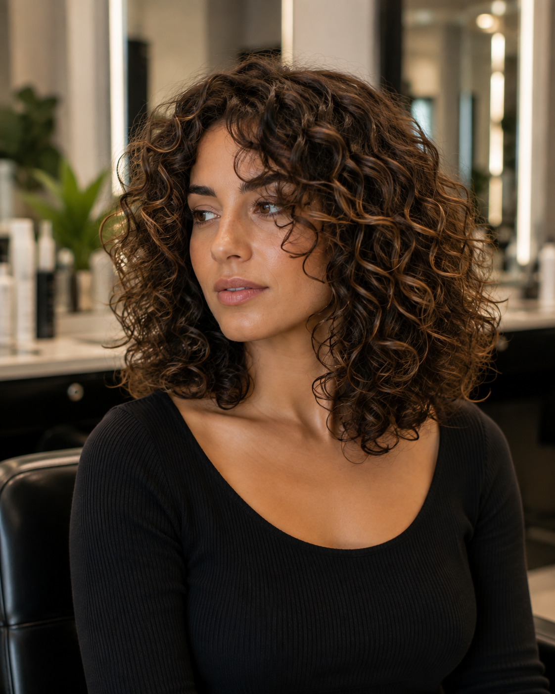 Professional textured haircut and styling transformation