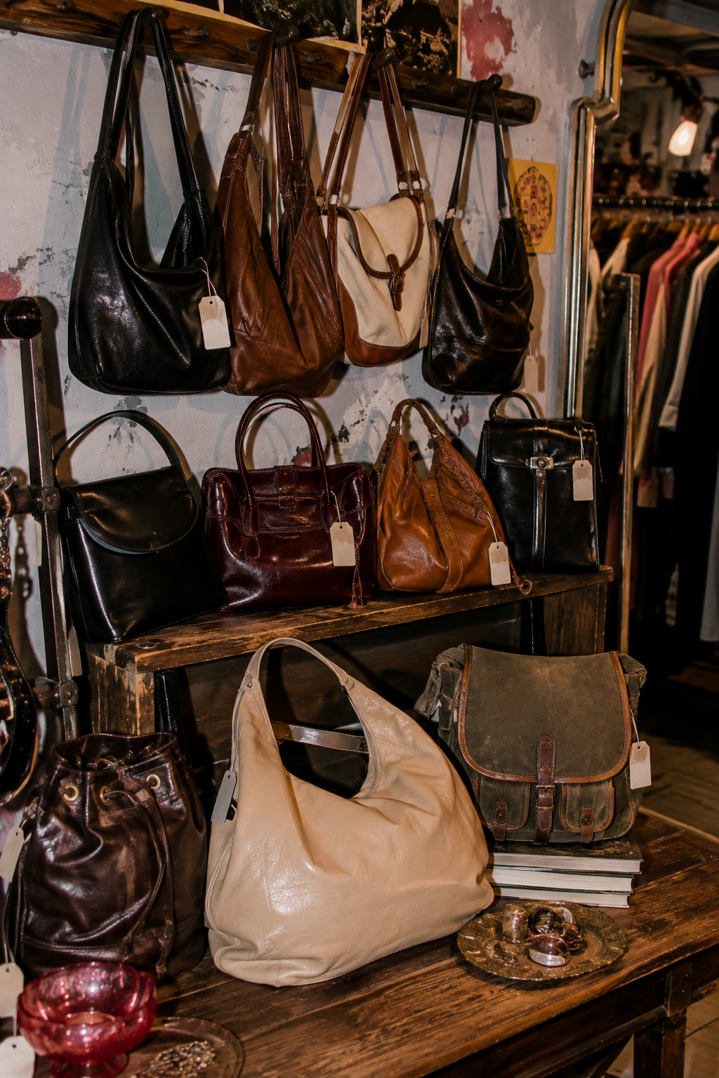 Curated vintage bag collection