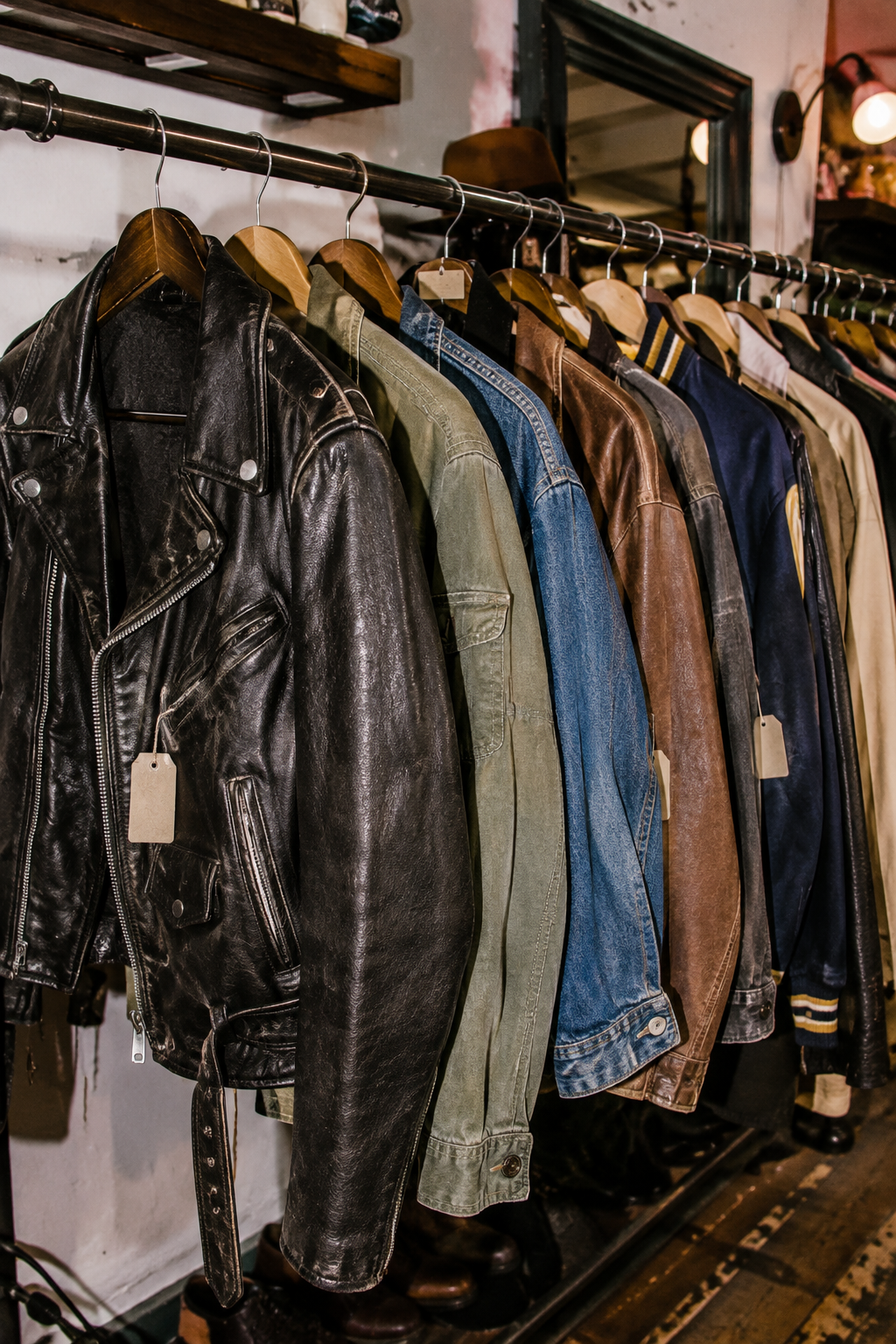 Curated vintage jacket collection