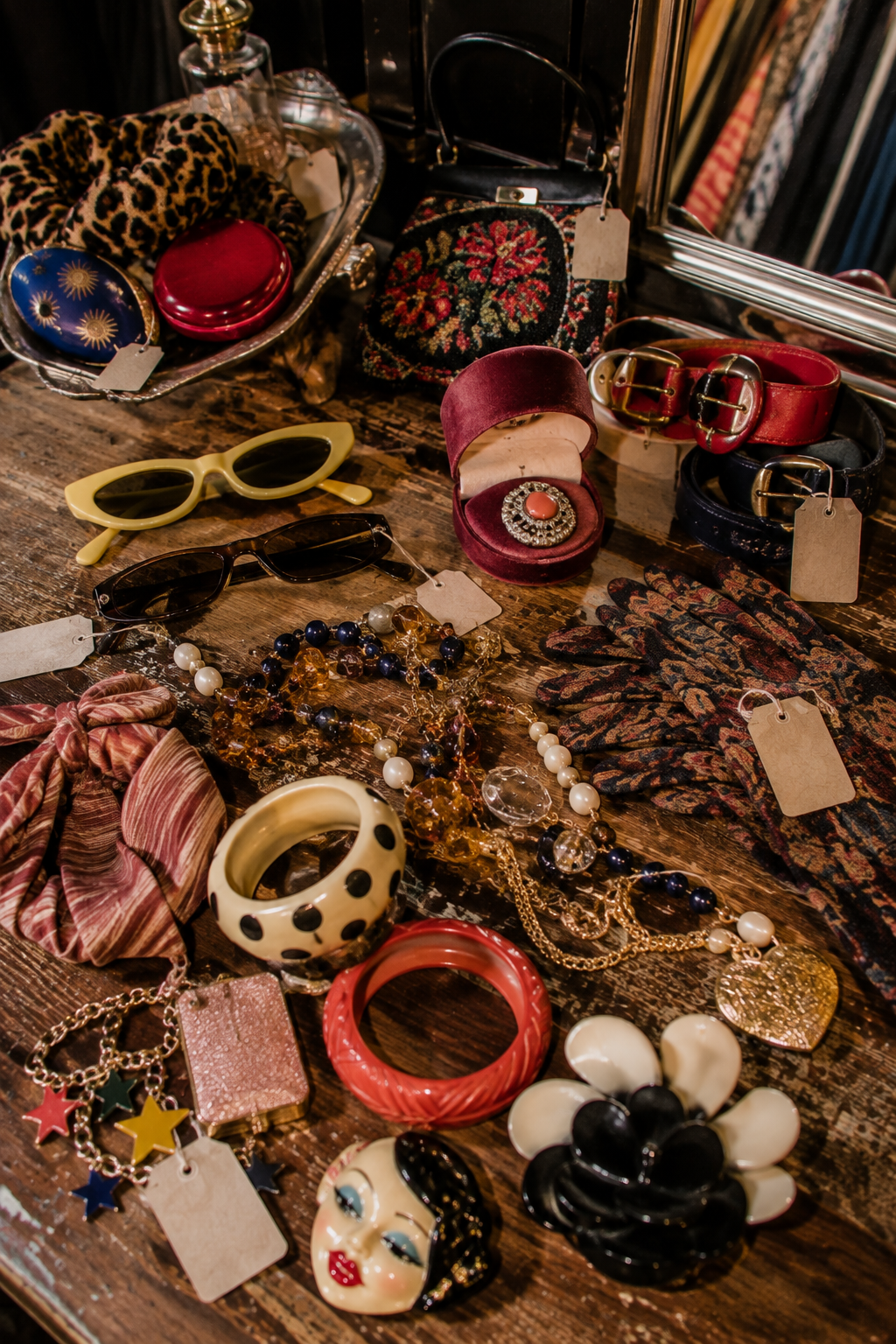 Eclectic vintage accessories and unusual resale finds