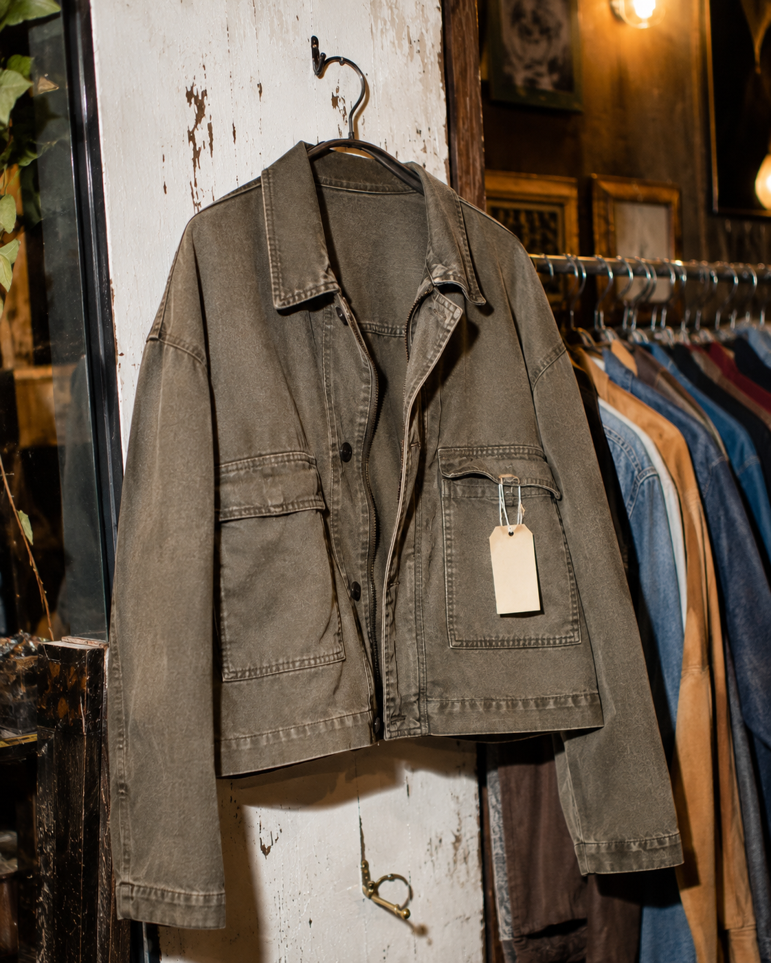 Vintage cropped work jacket