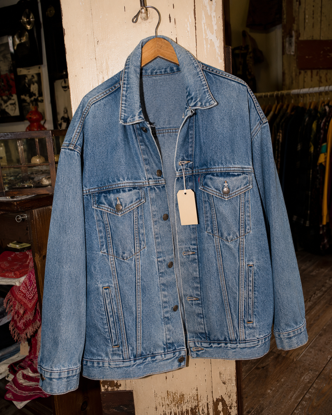 Vintage oversized denim jacket