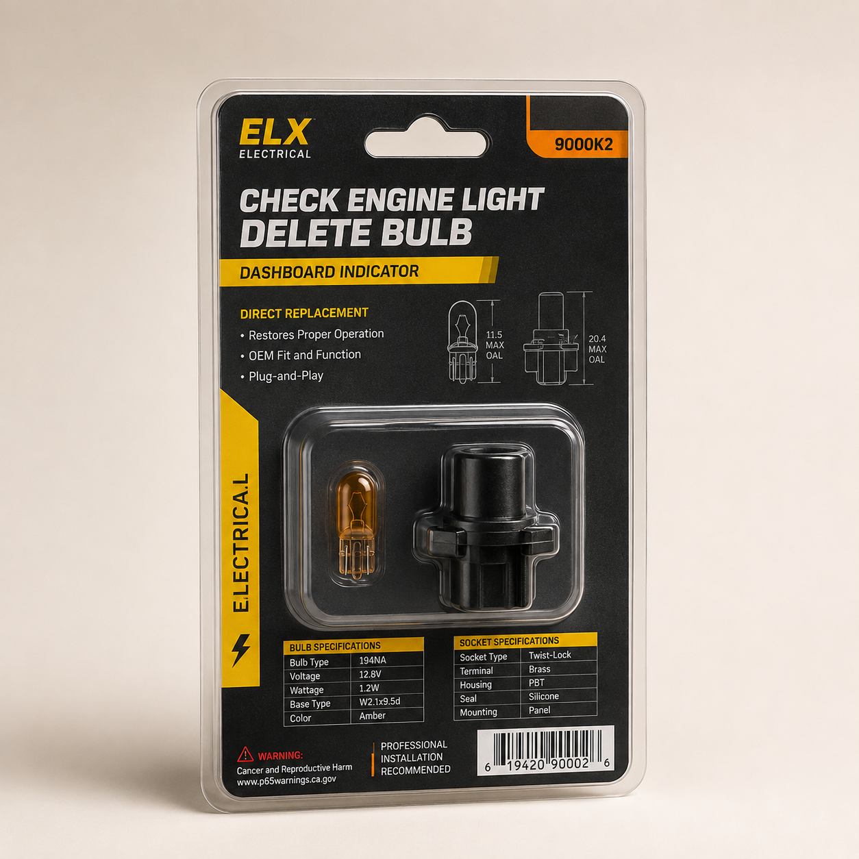 Check Engine Light Delete Bulb