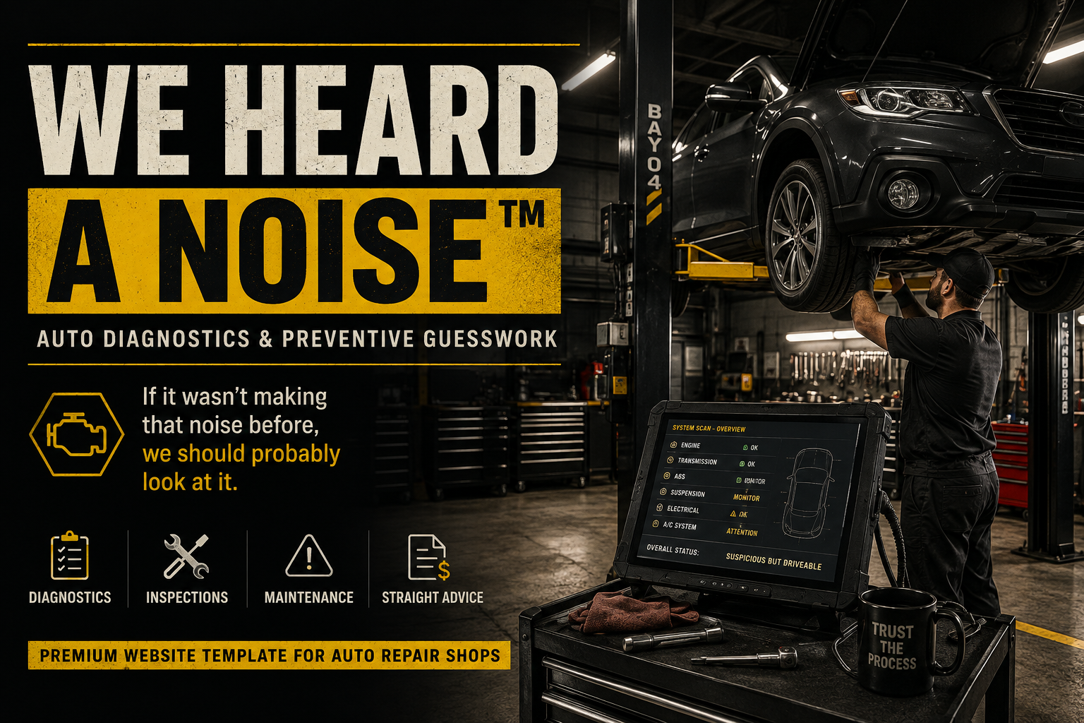 Preview of WE HEARD A NOISE™ — Auto Diagnostics & Preventive Guesswork